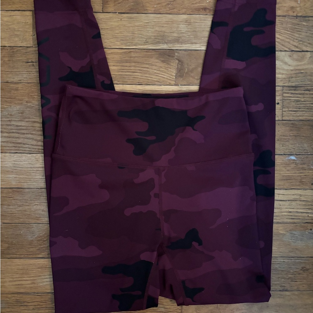 RVCA Burgundy Camo Leggings